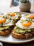 🍳 Tostadas Power de Aguacate y Huevos (30g de Proteína en 10 Minutos)