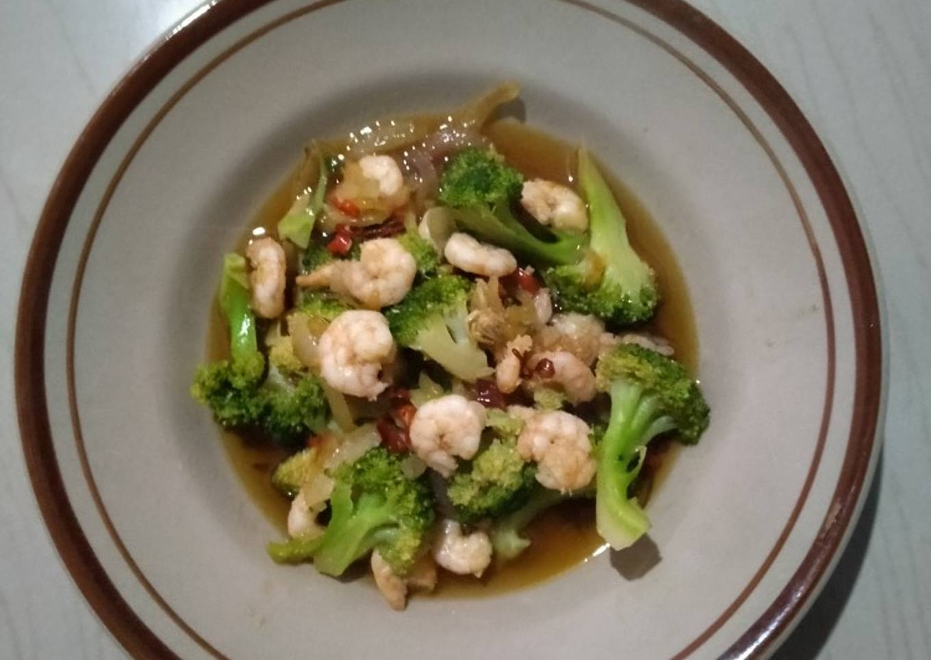 Tumis Brokoli udang