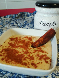 Una foto de Arroz con leche y nata
