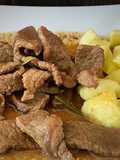 Tiras de ternera aromatizadas