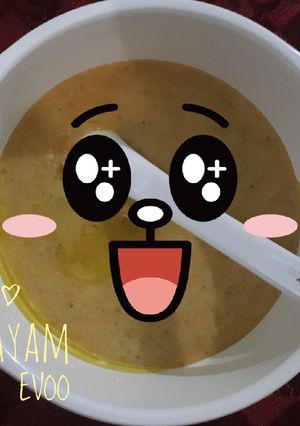 Foto resep Bubur Ayam Creamy + EVOO (6M+)