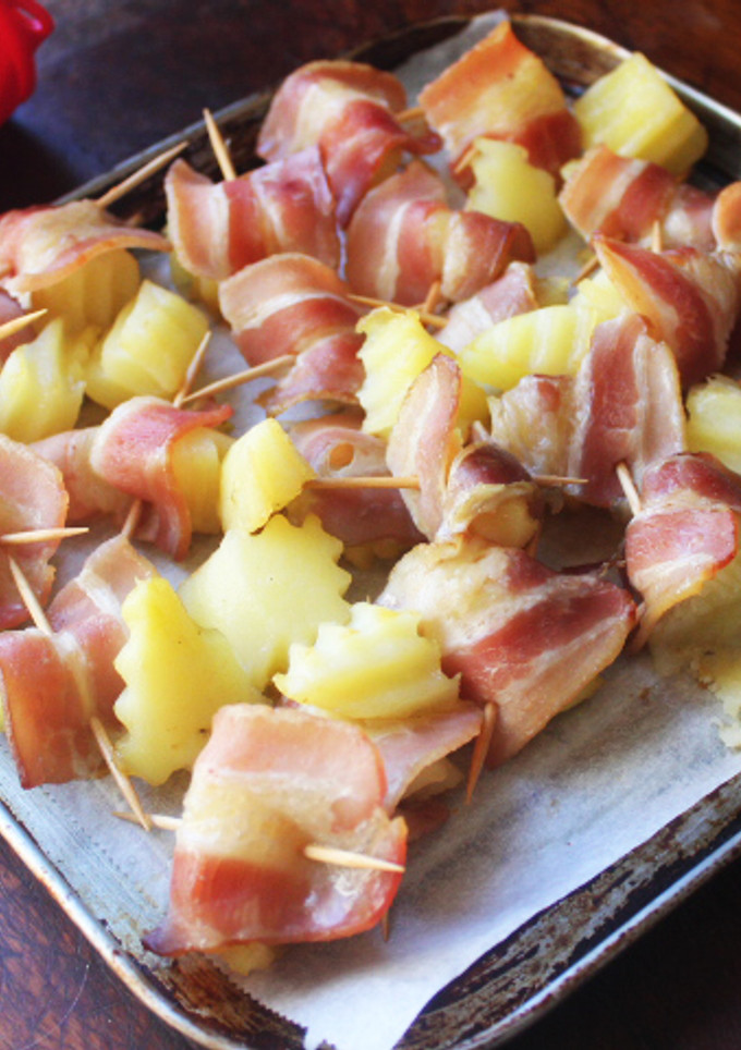 Una foto de Patatas envueltas en bacon