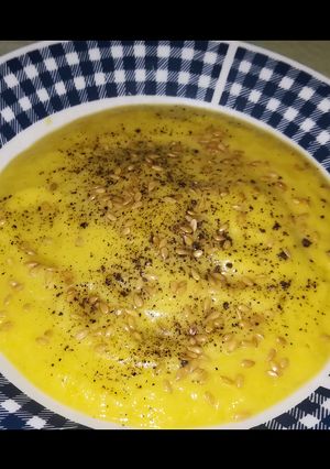 Foto principal de Crema de calabacín, puerro y zanahoria