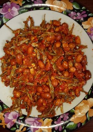 Foto resep Teri kacang balado