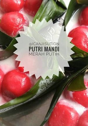 Foto resep Putri mandi ubi #merahputih