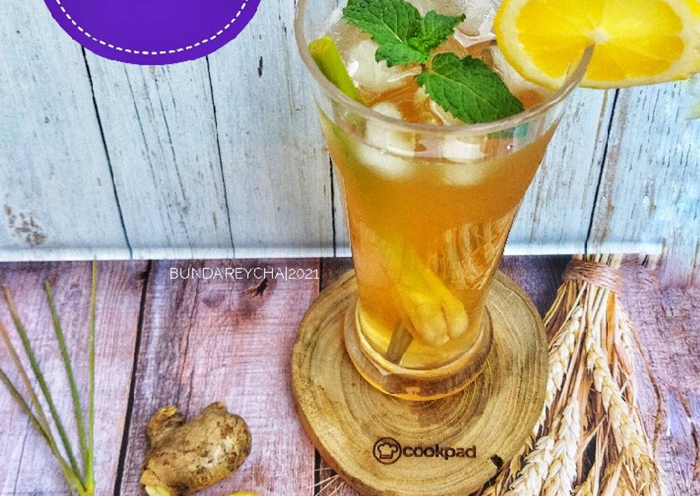 ������ Ice Tea Monjareh (Lemon Jahe sereh)