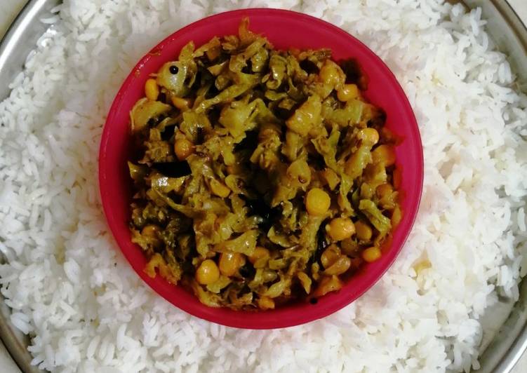 Cabbage chenna Dal fry