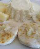Merluza con arroz al curry