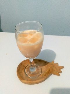Foto resep Es susu jeruk