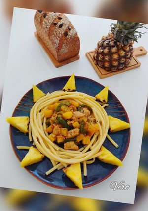 Une photo de Poulet à l’ananas