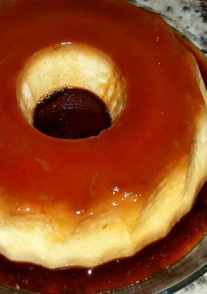 Una foto de Flan casero