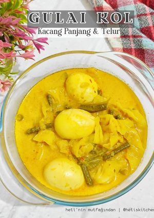 Foto resep Gulai Kol, Kacang Panjang dan Telur
