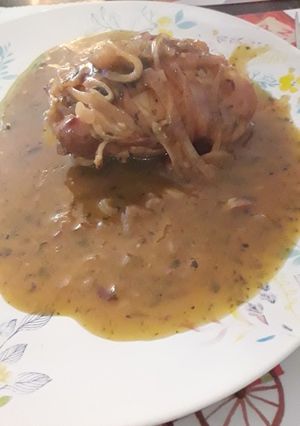Una foto de Pollo a la mandarina