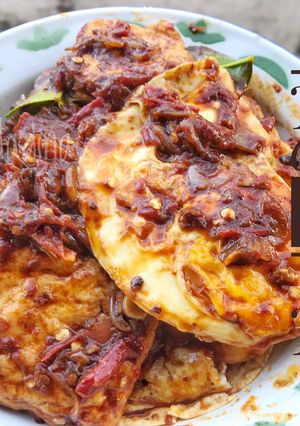 Foto resep TELUR CEPLOK TAHU SAMBEL TRASI (ala anak kost)