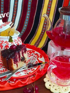 عکسی از دستور چای آلبالو