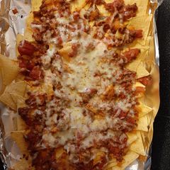 Spicy Lamb Mince Nachos A picture of Spicy Lamb Mince Nachos.