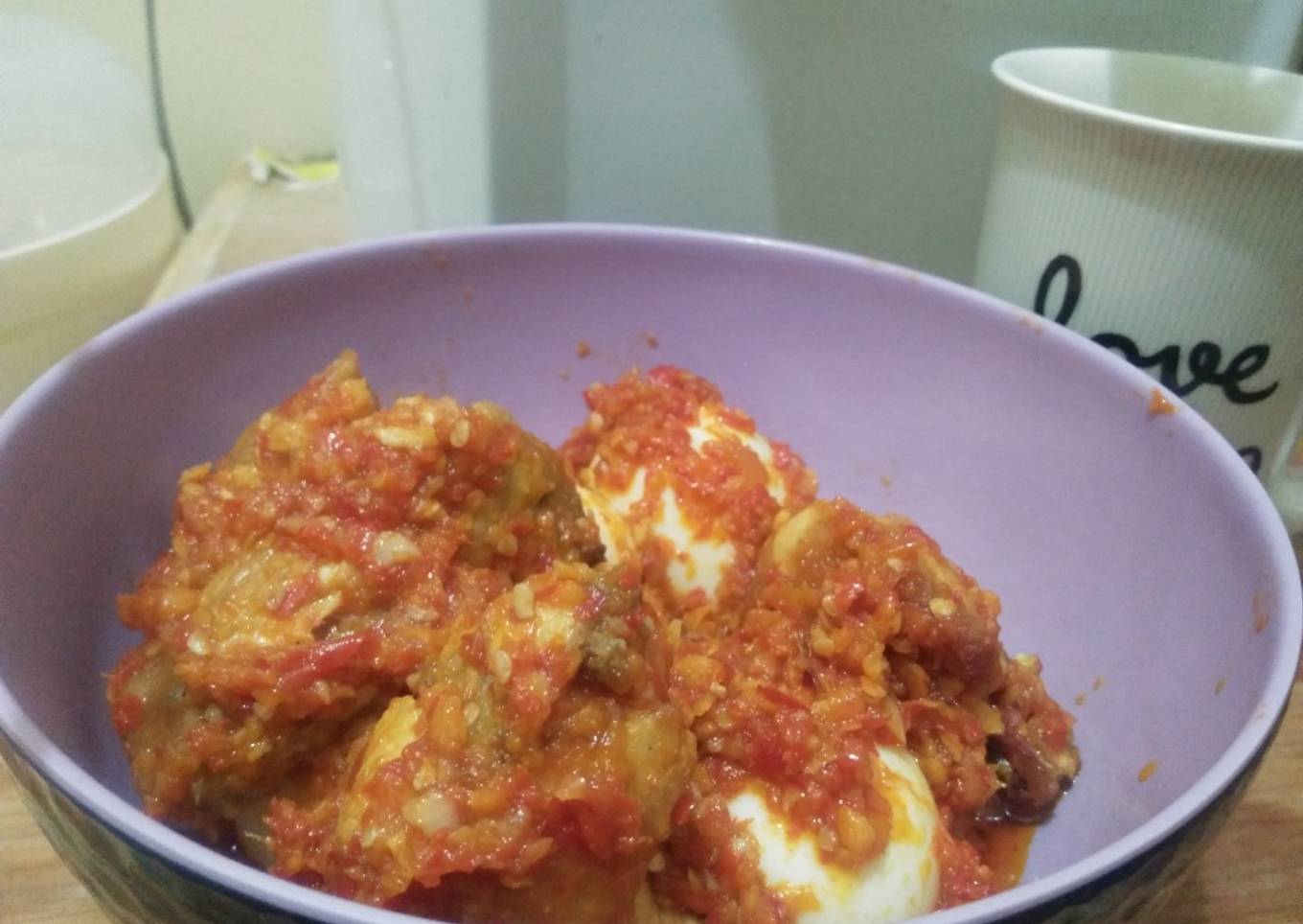 Balado Ayam dan telor