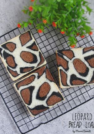 Foto resep Roti Tawar Motif Leopard (Tanpa Telur)