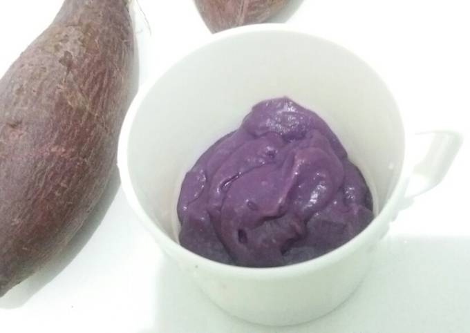 MPASI 6 bulan (ubi,buncis,keju)