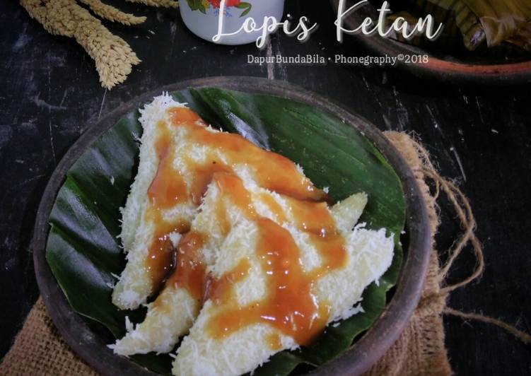 resep cara membuat Lopis Ketan (Teknik Aron)