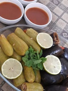 صورة لوصفة محشي الكوساية والباذنجان