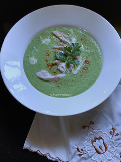 A picture of Broccoli, Chicken Soup.