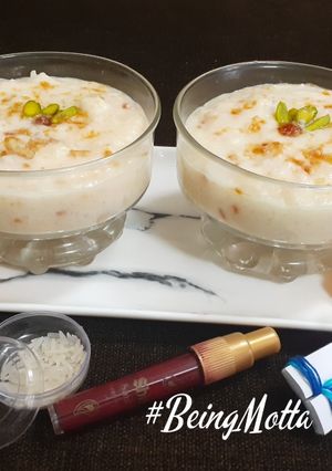 A picture of Caramelized Walnuts Kheer.