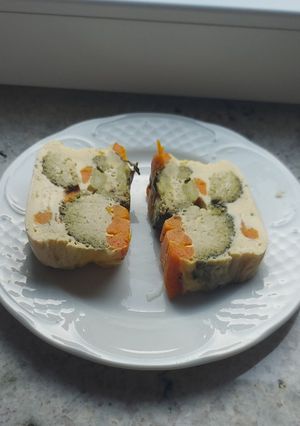 Una foto de Pastel (pudin) de verduras en microondas