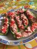 Barchette di Zucchine con Tonno e Pomodorini