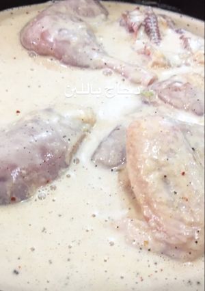 صورة لوصفة دجاج باللبن