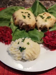 Töltött gomba gazdagon recept fotója