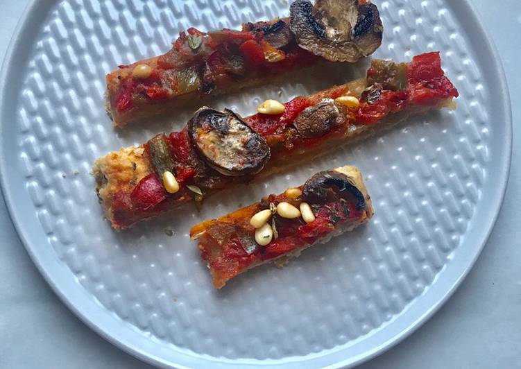 Pizza-Coca salada con chía