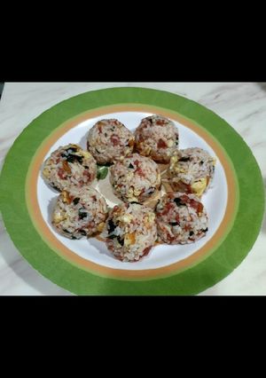 Foto resep Bola Bola Nasi Ala Korea