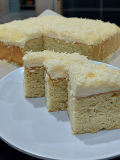 Foto resep Keto Bolu Jadul Keju w/Buttercream Sugar & Gluten Free #Ketopad