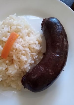 Una foto de Prietas con arroz blanco saborizado