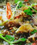 Mắm ruốc kiểu Thái chấm trái cây