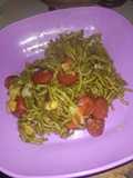 Mie Tek-tek Sawi Hijau