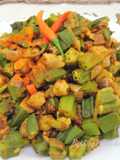 Okra Stir Fry with Chickpeas