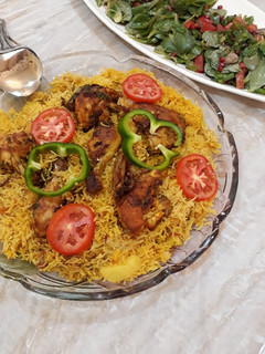صورة لوصفة مجبوس دجاج مع بطاطا