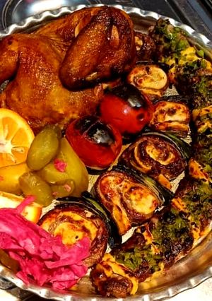 عکسی از دستور اکبر جوجه به روش رستوران