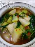 Sayur Asem Labu Putih Daun Ubi Jalar
