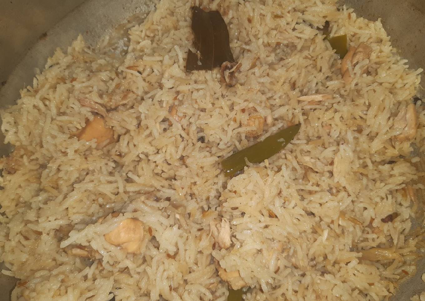 Chicken white pulao