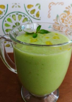 Una foto de Gazpacho de melón 💚
