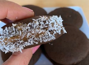Una foto de Tapas de alfajor saludablesSin harina sin azúcar