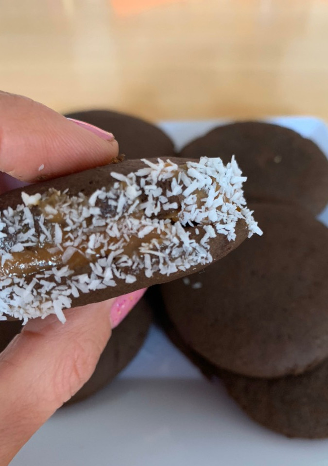Una foto de Tapas de alfajor saludablesSin harina sin azúcar