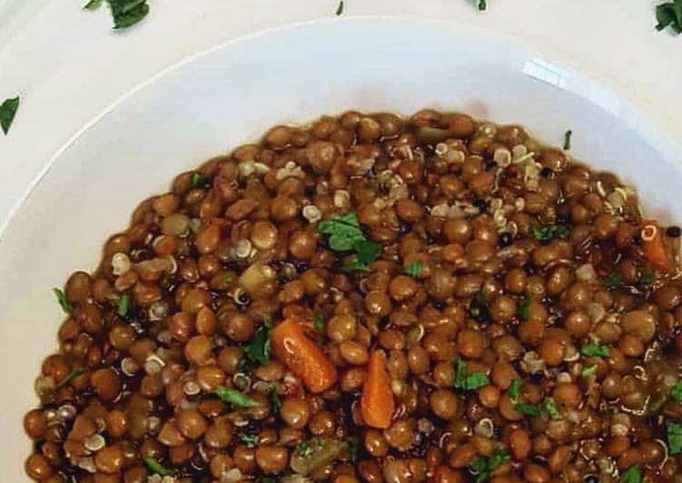 Lenticchie con quinoa