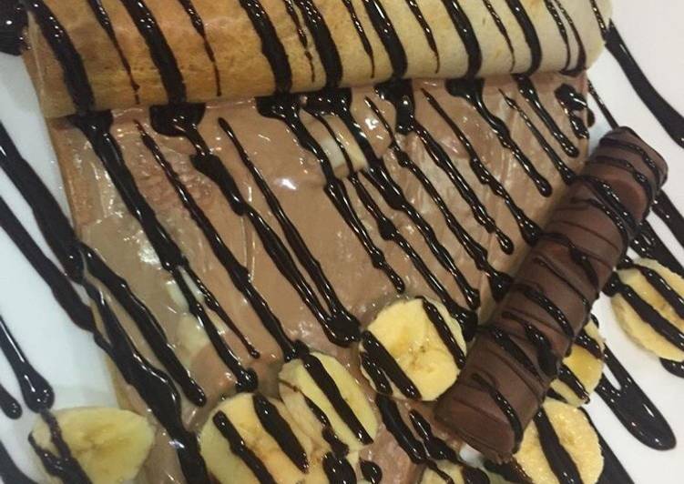 Cara Memasak Crepes crispy banana chocolate Untuk Pemula!