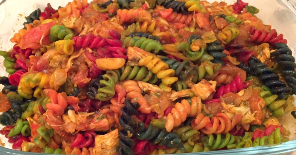 Rainbow Pasta Recipe by saute&stir - Cookpad