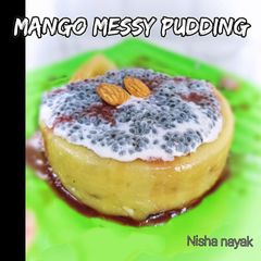 A picture of Mango messy pudding.