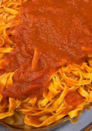 Фото Тальятелле з овочевим соусом / Tagliatelle al sugo di verdure.